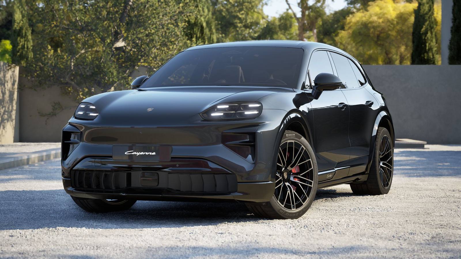 Porsche Cayenne Turbo Electric elölnézet